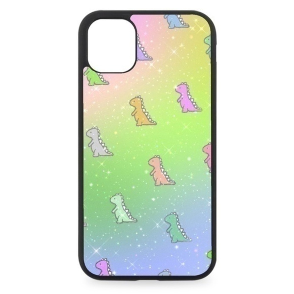 Rainbow Dinosaur Sparkle Phone Case